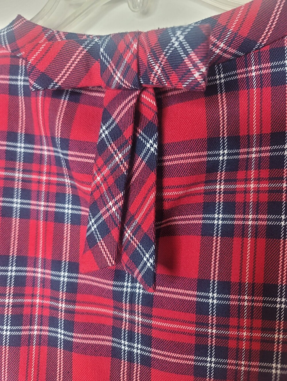 Draper James Angie Plaid Bow Back Top Size XL - Picture 6 of 9
